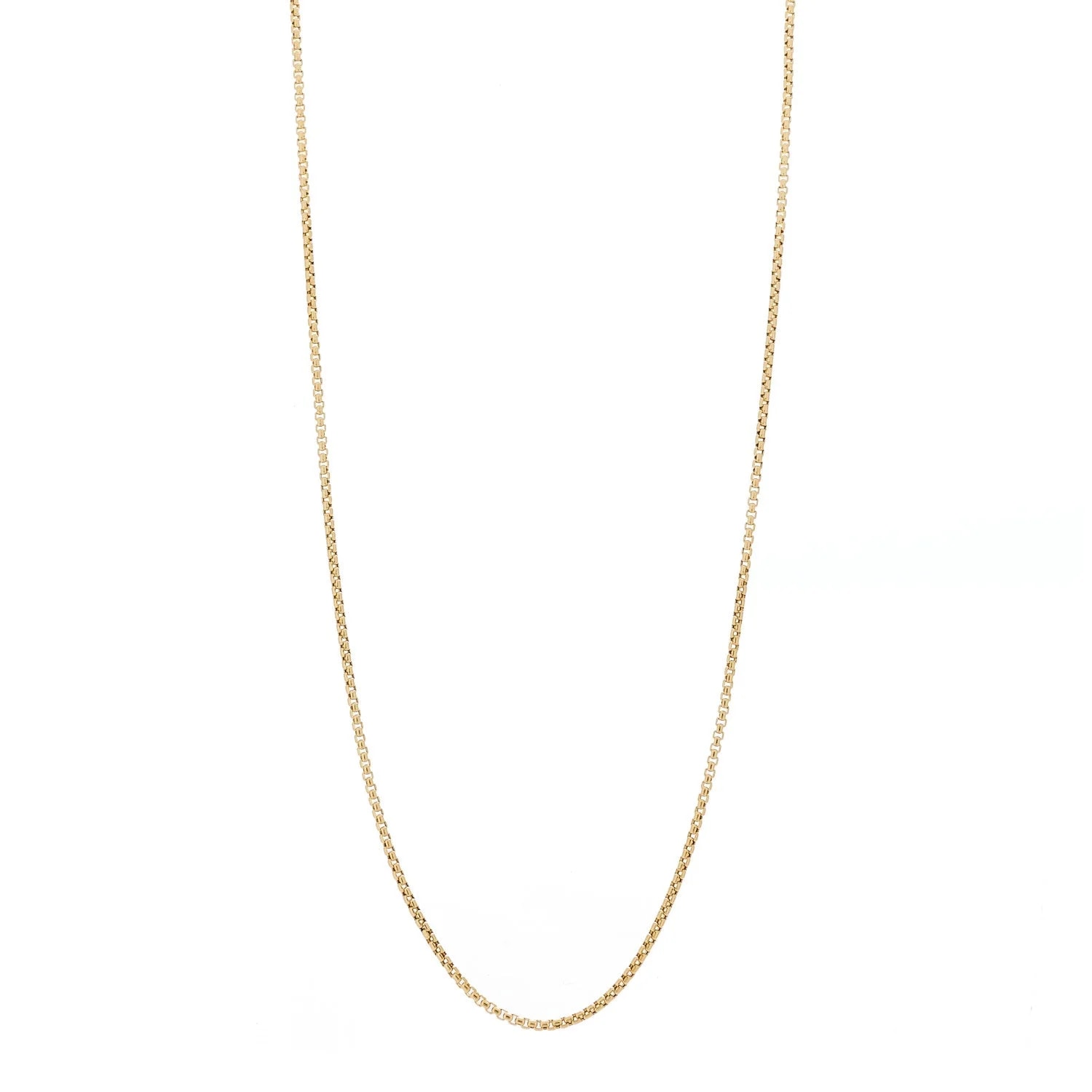 David Yurman — 18K Yellow Gold 1.7mm Box Chain 23" — Jewelry — resale