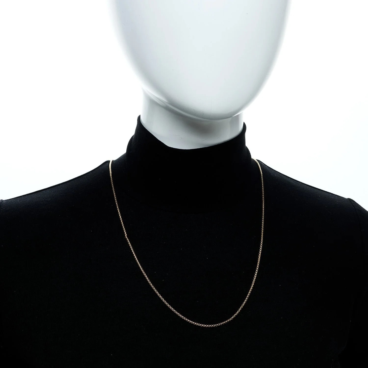 18K Yellow Gold 1.7mm Box Chain 23" 2
