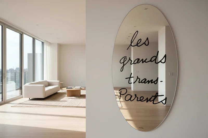 Cassina Man Ray les Grands Trans Parent Mirror 2