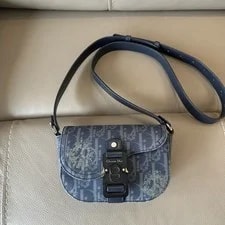 Christian Dior Mini Distressed Messenger Saddle 2