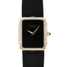 Patek Philippe — Patek Philippe Black Onyx Diamond 22mm Manual 18K Yellow Gold 4311 — Watch — resale