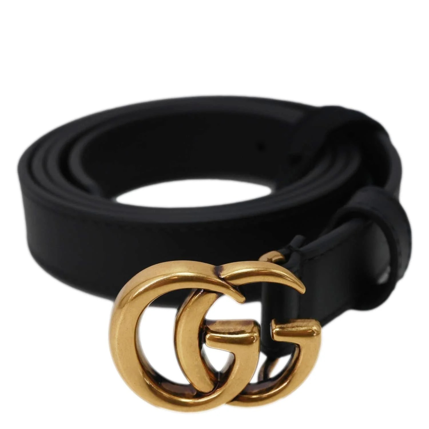 Gucci Double G Buckle Belt Size 85/34 409417 2
