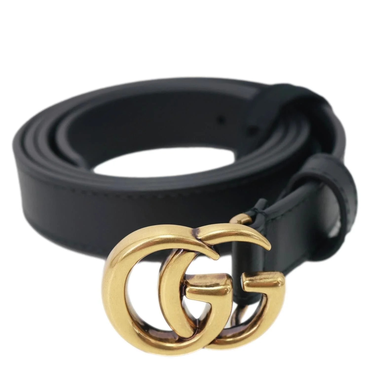 Gucci Double G Buckle Belt Size 85/34 409417 3
