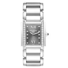Patek Philippe Twenty-4 Grey Diamond Dial Bezel Steel 4910 Papers 2