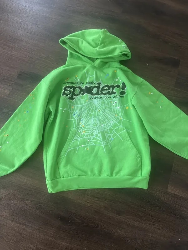 Sp5der Punk V2 Rhinestone hoodie — streetwear — resale