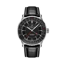 Breitling — Breitling Navitimer Automatic GMT 41mm Black Dial Black Strap A32310251B1P1 — Watch — resale
