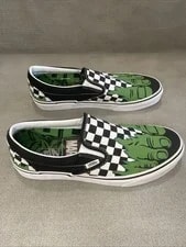 Vans Marvel Incredible Hulk Checker Slip on Shoes 4