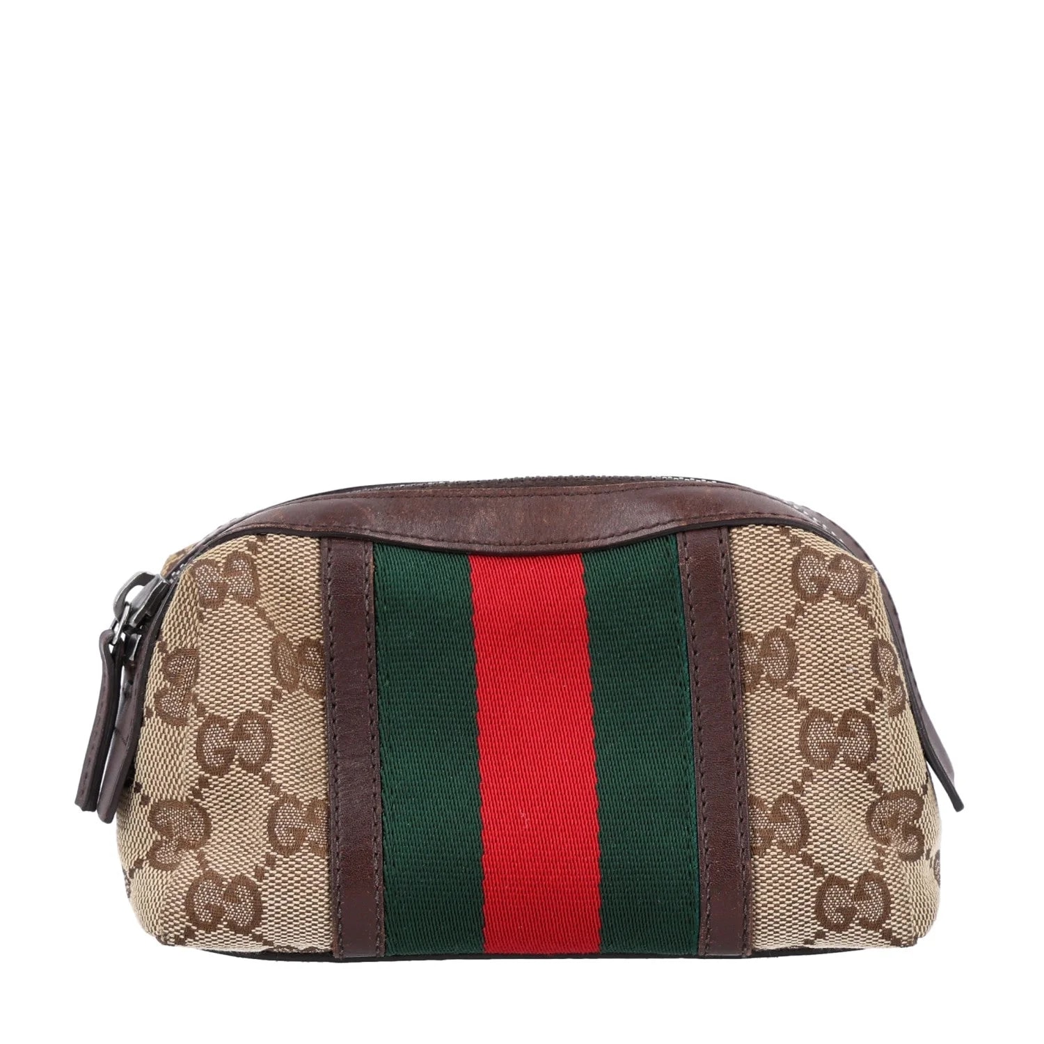 Gucci — Web Small Cosmetic Case Dark — Accessory — resale