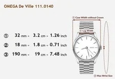 New Belt [Exc+5] Omega de Ville Cal.625 111.0140 MT From Japan Y944 2