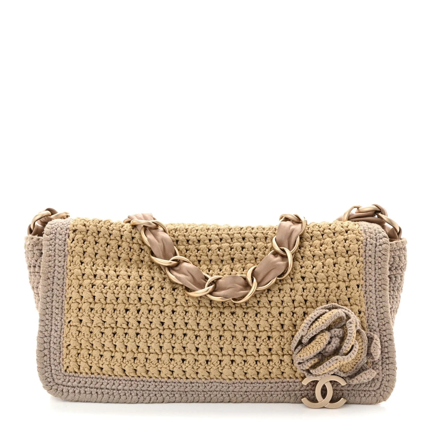 Chanel — Crochet Camellia Flap — Handbag — resale