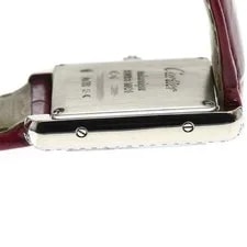 Cartier Tank Louis SM WJTA0011 22mm K18WG Silver Dial Hand-Wind Leather #C021 4