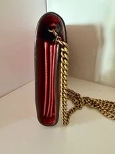 Authentic Gucci GG Marmont Chain Wallet WOC Crossbody 4