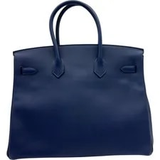 Hermes Birkin 35 X Stamp Saphir Hardware #OK227 2
