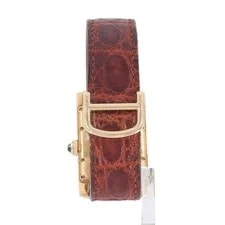 Cartier 811905 Tank Americaine 18k Gold Brown Leather Quartz (PZ2003632) 3