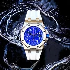 Audemars Piguet — *Discontinued/* Audemars Piguet Royal Oak Offshore Indigo Blue 42mm Complete — Watch — resale