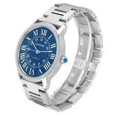 Cartier Ronde Solo XL 42 Steel Blue Dial WSRN0023 Card 4