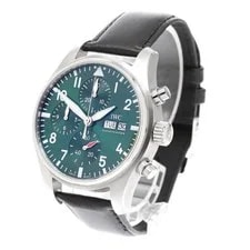 IWC Pilot's Chronograph 41 IW388103 41mm SS Green #C2457 2