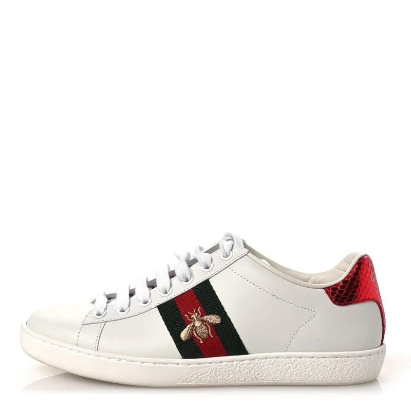 Gucci — Ayers Bee Embroidered Ace Sneakers 37 — Sneaker — resale