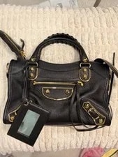 Balenciaga Mini City Metallic Edge in Hardware With Mirror & Strap 2