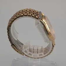 Near Omega Seamaster 196.0251 Gold Waffle Dial Quartz Date Working 3
