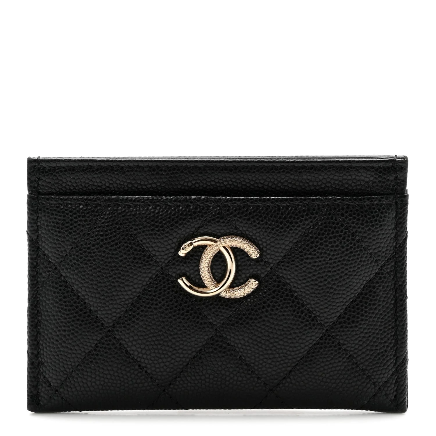 Chanel — Studded CC Card Holder — Accessory — resale