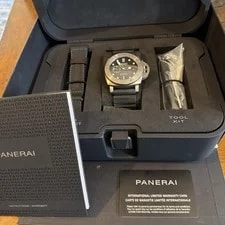 Panerai — Panerai Luminor Submersible Titanium PAM1305 With Rubber and Leather Bands — Watch — resale