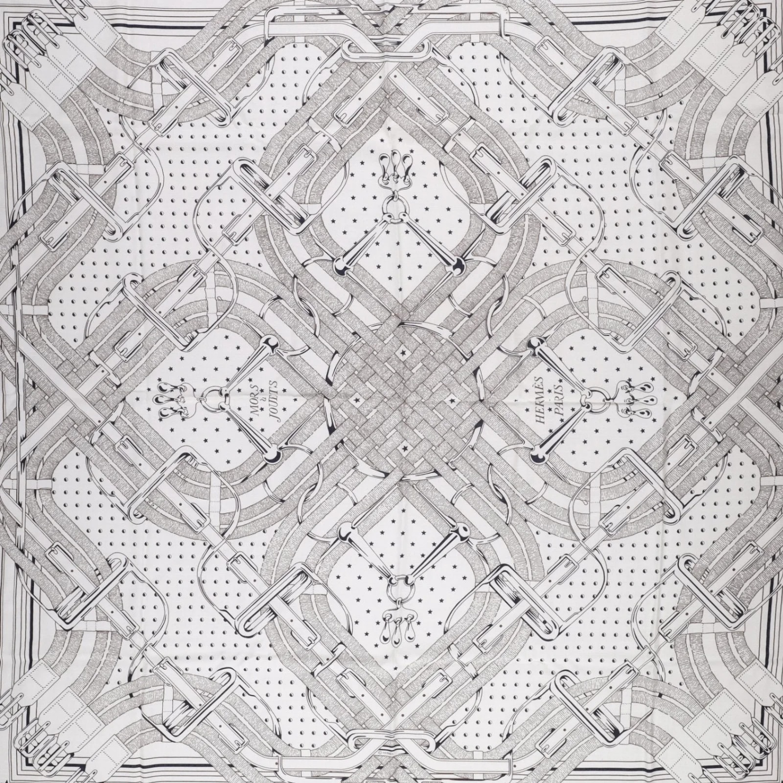 Hermes Mors A Jouets Bandana Shawl 140 3