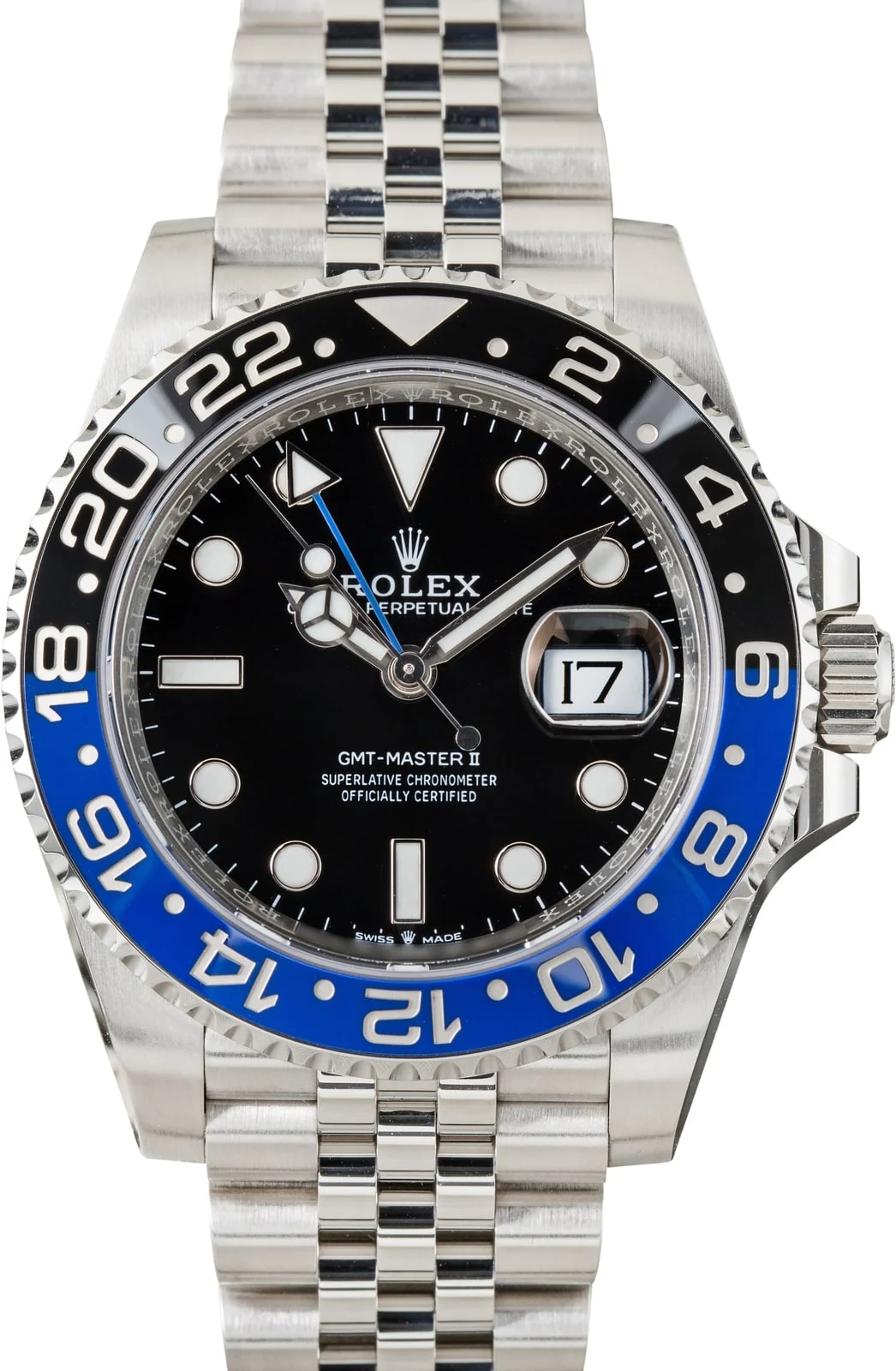 Rolex GMT-Master II Batgirl Ref 126710BLNR Blue & Black Bezel 2