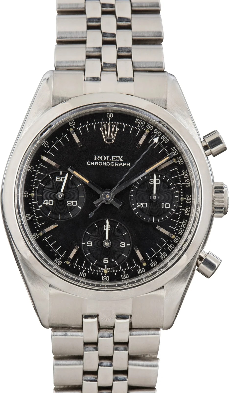 Rolex — Rolex Chronograph Pre-Daytona Ref 6238 Black Dial — Watch — resale