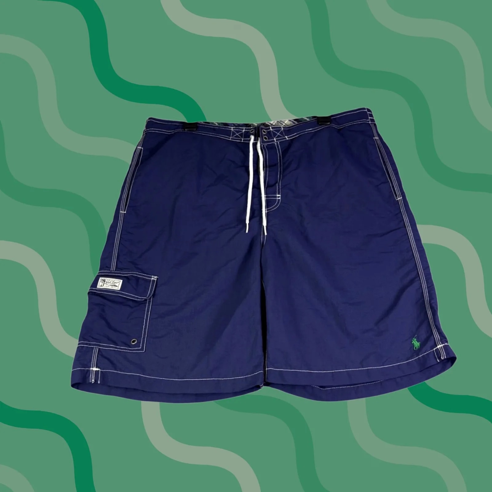 Polo Ralph Lauren — Polo Ralph Lauren Cargo Swim Trunks Board Shorts Pony Logo — streetwear — resale