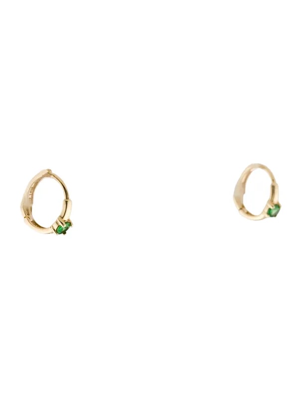 Mejuri — 14K Tsavorite Huggie — Jewelry — resale