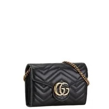 Gucci GG Marmont Chain Wallet 474575 Auth From Japan 2