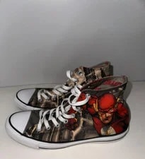 VTG Converse High Top "The Flash Gordon" DC Comic Shoe 3