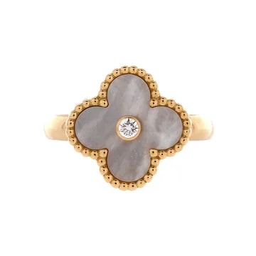 Van Cleef & Arpels — Alhambra 18K Yellow Gold With Mother of Pearl and — Jewelry — resale