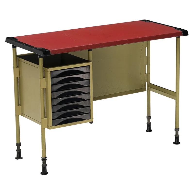 Studio BBPR for Olivetti Small Spazio Desk with Drawers — Furniture — resale