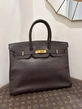 Authentic Hermès 35 Birkin Ebene / Hardware 2