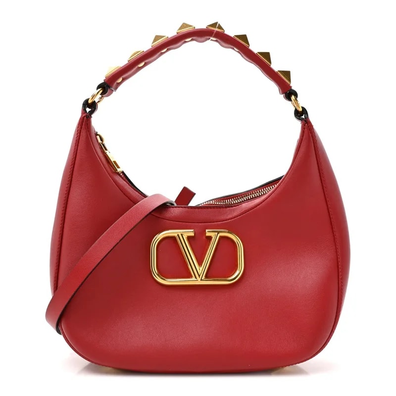 Valentino Garavani — Stud Sign Zip Hobo Valentino — Handbag — resale