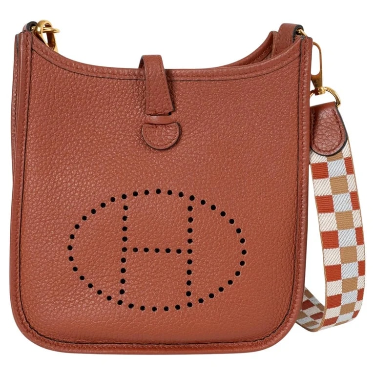 Hermès — Hermes Cuivre Evelyne 16 Quadrille Crossbody — Handbag — resale