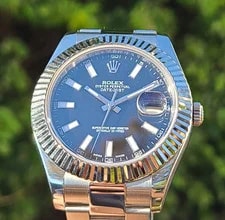 Rolex Datejust II 116334 41mm Black Dial White Gold Fluted Bezel Oyster 2
