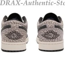 Air Jordan 1 Low "Elephant Print" Basketball Shoes IU2268-100 4