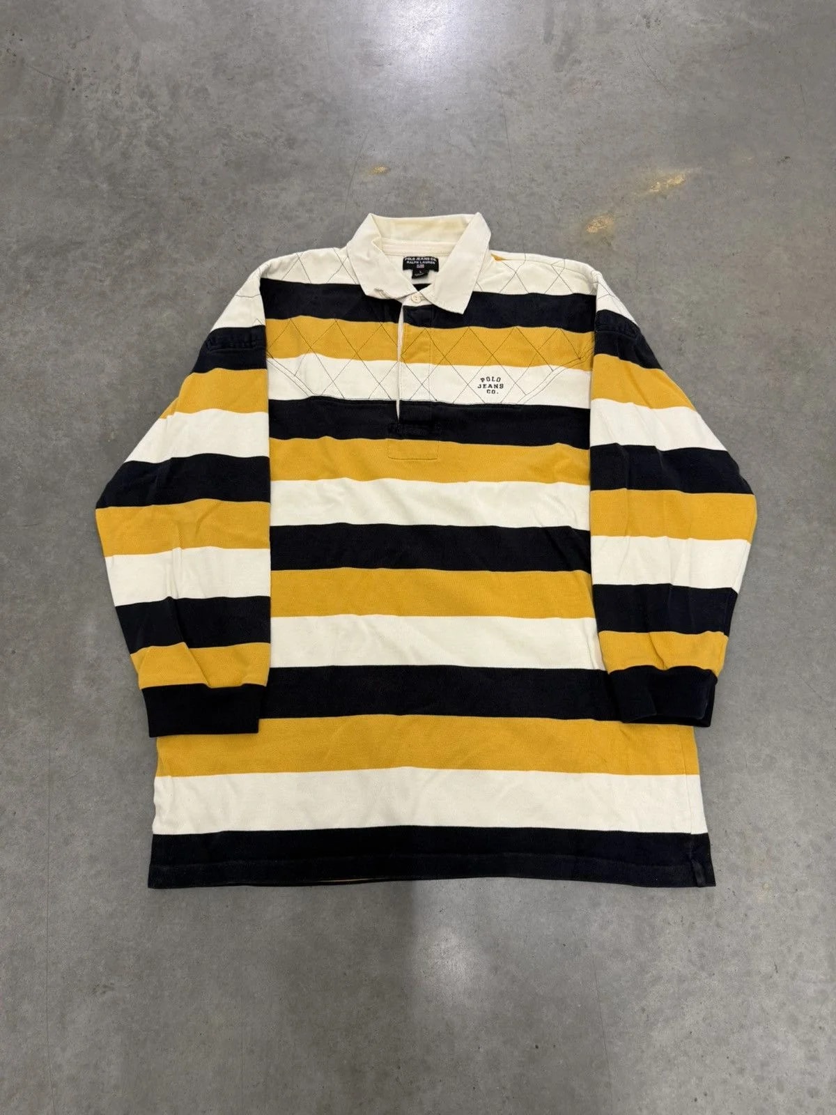 Ralph Lauren — Polo Jeans Co Ralph Lauren Rugby Stripped Shirt Vtg — streetwear — resale