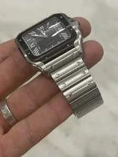 Cartier Santos Stainless Steel Grey Dial 39.8mm Automatic WSSA0037 3