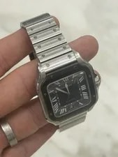 Cartier Santos Stainless Steel Grey Dial 39.8mm Automatic WSSA0037 4