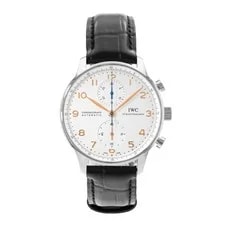 IWC Portuguese Chronograph IW371445 41mm Silver Dial Steel Card 2019 2
