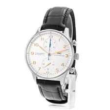 IWC Portuguese Chronograph IW371445 41mm Silver Dial Steel Card 2019 4