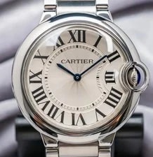 Cartier — Cartier Ballon Bleu 36 Mm Silver Dial Stainless Steel Bracelet Quartz W69011Z4 — Watch — resale
