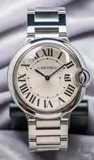 Cartier Ballon Bleu 36 Mm Silver Dial Stainless Steel Bracelet Quartz W69011Z4 2
