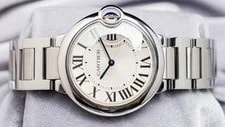 Cartier Ballon Bleu 36 Mm Silver Dial Stainless Steel Bracelet Quartz W69011Z4 4