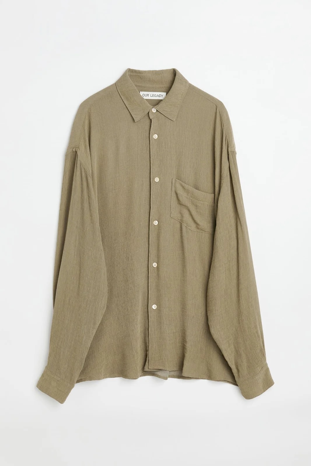 Our Legacy — Our Legacy Initial Shirt - Muck Ruffle Viscose — streetwear — resale