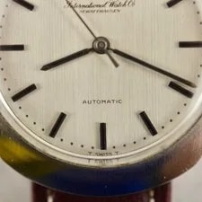 C.1960 IWC Automatic Ref. R 815 Linen Dial Cal. 854 in Steel 4